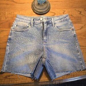 Judy Blue Denim Studded Shorts, NWOT, Medium…Sparkle!
